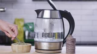 Chefman Product Feature Perfect Steep Glass Tea Kettle [upl. by Saint]