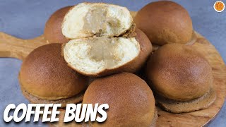 Coffee Buns with Coffee Pastry Cream Filling  Mortar and Pastry [upl. by Fredericka503]