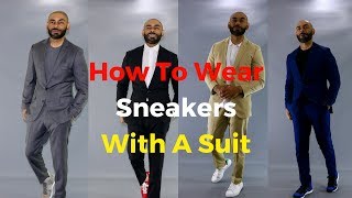 How To Wear Sneakers With A Suit [upl. by Atahs419]