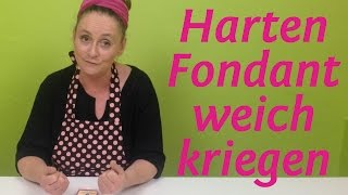 Was tun wenn Fondant zu hart zum Verarbeiten ist  Tipps und Abhilfe [upl. by Rehoptsirhc]