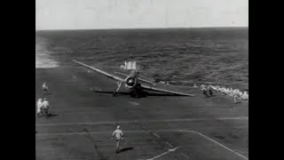 Carrier Landings WWII US Navy [upl. by Atsiuqal37]