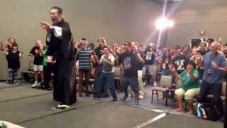 Kenpachiro Satsuma teaches Monsterpalooza audience how to be Godzilla [upl. by Araem]