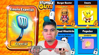 O EMOTE DO BOB ESPONJA NÃO É LÁ ESSAS COISAS DO PASSE DE BATALHA NO STUMBLE GUYS [upl. by Acnayb873]