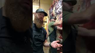 Bison VS Elk shorts thebeardedbutchers elk bison butchering [upl. by Meier]