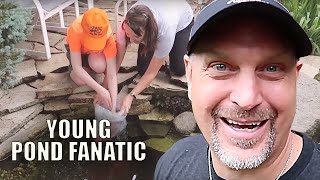 BACKYARD POND RENOVATION for Young Pond Fanatic [upl. by Snebur]