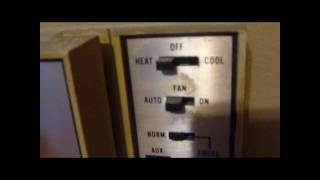 Trane Weathertron heatpump thermostat [upl. by Helve983]