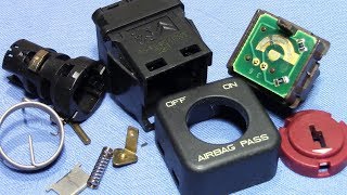 picking 459 AIRBAG PASS switch picked and gutted  fun item sent by Lock Noob [upl. by Anilek]