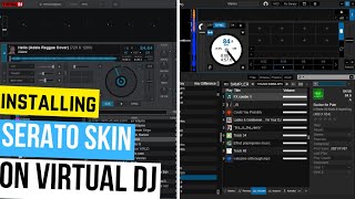 I install SERATO SKIN on Virtual DJ  virtual DJ 2021 tutorials [upl. by Moreland]