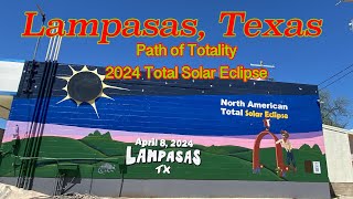 Lampasas Texas small town Path of Totality TOTAL SOLAR ECLIPSE 2024 [upl. by Ellimaj]