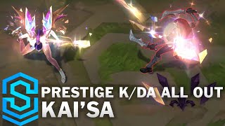 Prestige KDA ALL OUT KaiSa Skin Spotlight  League of Legends [upl. by Humfrid]