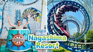 Nagashima Spa Land Vlog June 2024  Worlds LONGEST Coaster [upl. by Tace579]