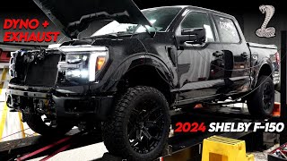 2024 SHELBY F150 DYNO PULL  EXHAUST SETUP [upl. by Nnylyak906]