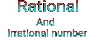 rational number and irrational number in hindi [upl. by Varin]