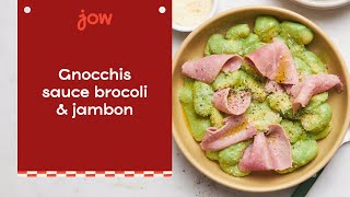 Recette des Gnocchis sauce brocoli amp jambon [upl. by Ydnelg590]