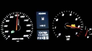 Mercedes C55 AMG Kleemann S7 58mph to 123mph [upl. by Eduino728]