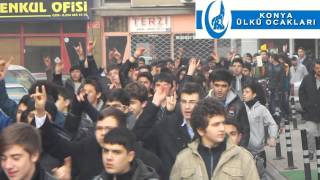 Konya Ülkü Ocakları Liseliler Teşkilatı  Zafer Yürüyüşü ve Ülkücü Yemini 2014 [upl. by Jeddy]