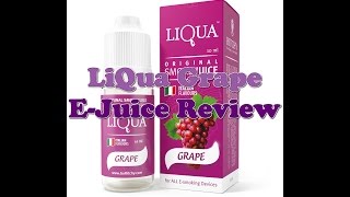 LiQua Grape EJuice Review  VapeZone [upl. by Asuncion]