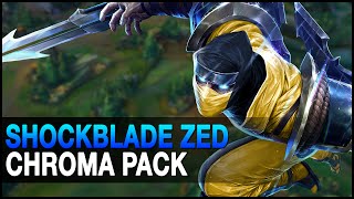 Shockblade Zed Chroma Pack 10 Skins  UPDATE  Custom Skin Spotlight  League of Legends lol [upl. by Lubbock]