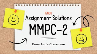 MMPC 002 Assignment Solutions for January 2024 Batch [upl. by Lua]