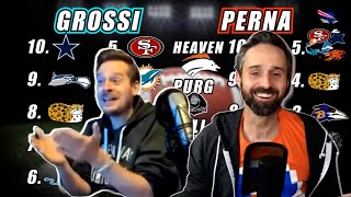 Grossi amp Perna Compare their Week 8 Power Rankings Madness [upl. by Bridgette376]