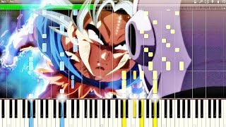 Dragon Ball Super OST  Ultra Instinct Clash of Gods  Piano Tutorial [upl. by Kyriako]