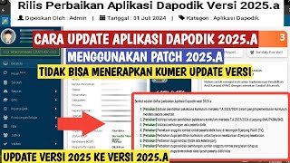 Cara Download dan Instal Aplikasi Dapodik Versi 2025 Terbaru [upl. by Franklin]