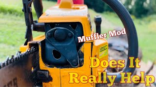 Will Muffler Mod Really Help Testing The Ported Partner 5000 Chainsaw [upl. by Prosperus]