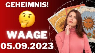 WAAGE ♎️😳GEHEIMNISSE ENTHÜLLT 🔍 Horoskop  05September 2023 waage tarot [upl. by Sonaj]