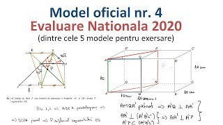 Evaluare Nationala 2020  Model oficial nr 4 cele 5 modele pentru antrenament [upl. by Sydel]