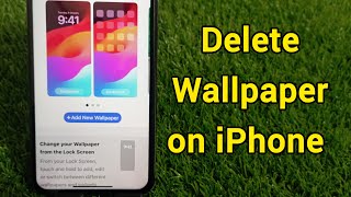 How to Delete Wallpapers on iPhone iOS 17 2024 [upl. by Hadeis]