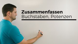 Zusammenfassen Buchstaben Potenzen Häufige Fehler 5 Klasse bis Studium  Mathe by Daniel Jung [upl. by Batha199]