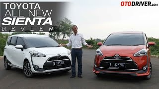 Toyota Sienta 2016 Review Indonesia  OtoDriver [upl. by Ydderf]