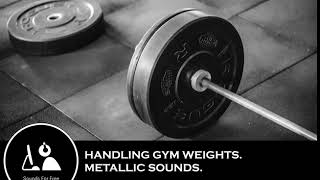 Sound Effects  Handling Gym Weights Metallic sounds [upl. by Ilrebmik474]