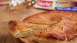 Recette de galette des rois à la frangipane HERTA® [upl. by Nosde]