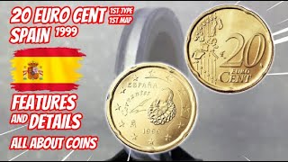 20 Euro Cent 1999 SPAIN  Features and Details  All About Coins [upl. by Atiekal95]