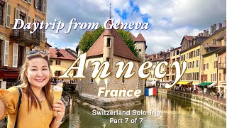 Annecy France  Best Day Trip from Geneva  Switzerland Solo Trip Part 7 of 7 [upl. by Magas]