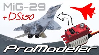 Freewing MiG29 with Promodeler Servos  ✈️ Testing the DS150CLHV [upl. by Annoynek332]