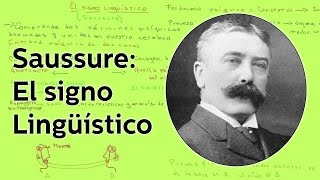 Saussure El signo lingüístico  Lingüística  Educatina [upl. by Hobie]