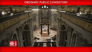 Pope Francis – Ordinary Public Consistory 20180628 [upl. by Oikim]