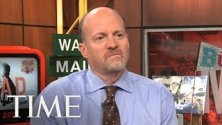 Mad Money Jim Cramer Talks Jon Stewart Attack On The Daily Show The Recession amp More  TIME [upl. by Hultgren356]