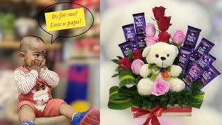 Chocolate Teddy Bear Bouquet  Edible Flower Surprise Gift Idea [upl. by Buiron]