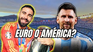 COPA AMERICA O EUROCOPACUAL ES MEJOR⚽️ copaamericaeurocopamessi [upl. by Rofotsirk532]