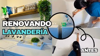 Transformación en área de lavado en garage 🧺🫧 sin gastar  CAMBIOS BONITOS [upl. by Ellenig514]