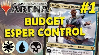 Budget Esper Control Gameplay 1 MTG Arena  Free to Play [upl. by Juana]