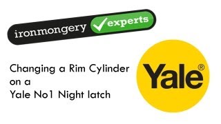 How to change the cylinder lock on a Yale no1 nightlatch [upl. by Reggy]