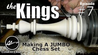 Check Mate Making the Kings Giant chess set episode 7 Conrad Craft How to [upl. by Aay449]