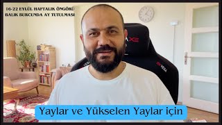 Yaylar ve Yükselen Yaylar için Balık burcunda Ay Tutulması ve 1622 Eylül Haftalık Öngörü [upl. by Judy]