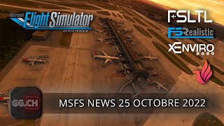 Microsoft Flight Simulator  FR  News  Update FSLTL FSRealistic Pro xEnviro 2020 amp Fenix A320 [upl. by Blythe]