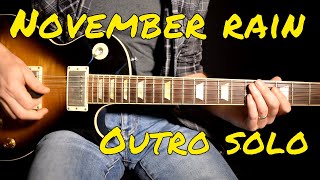 Guns n Roses  November Rain outro solo cover [upl. by Rozina]