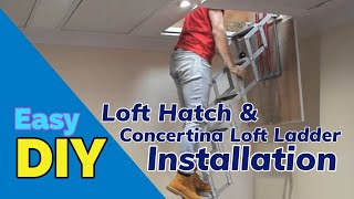 Loft hatch and ladder installation [upl. by Eitsirc133]